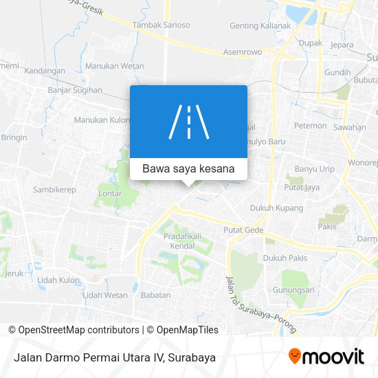 Peta Jalan Darmo Permai Utara IV