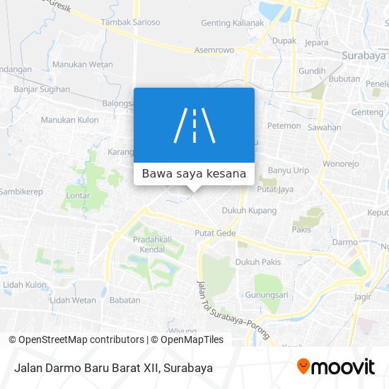 Peta Jalan Darmo Baru Barat XII