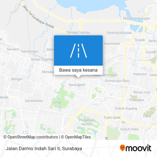 Peta Jalan Darmo Indah Sari II