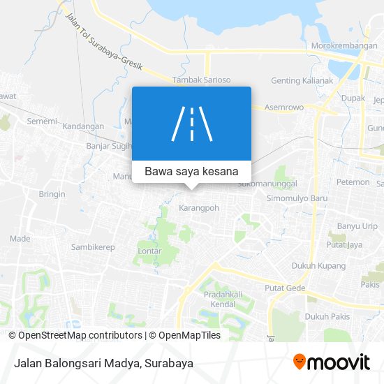 Peta Jalan Balongsari Madya