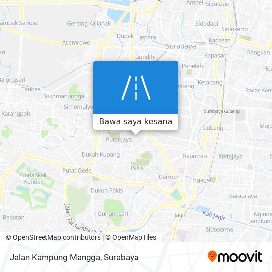 Peta Jalan Kampung Mangga