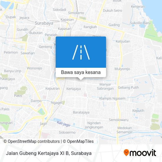 Peta Jalan Gubeng Kertajaya XI B