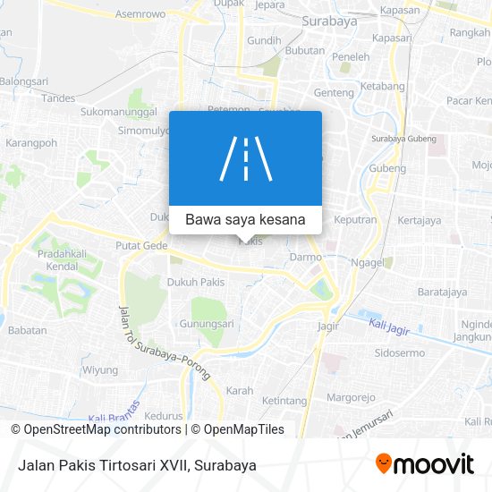 Peta Jalan Pakis Tirtosari XVII