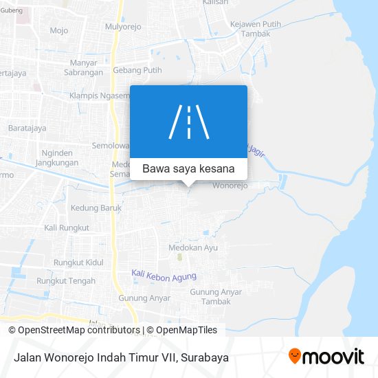 Peta Jalan Wonorejo Indah Timur VII