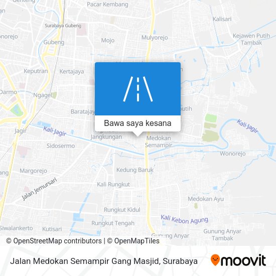 Peta Jalan Medokan Semampir Gang Masjid