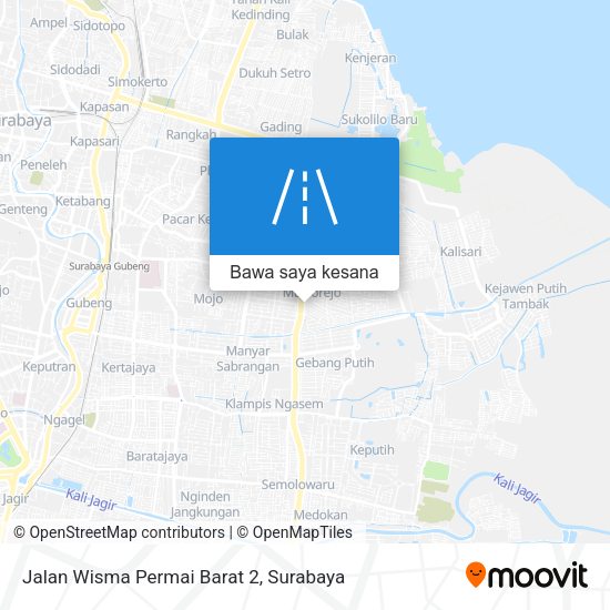 Peta Jalan Wisma Permai Barat 2