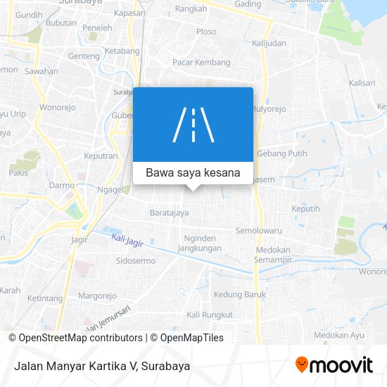 Peta Jalan Manyar Kartika V