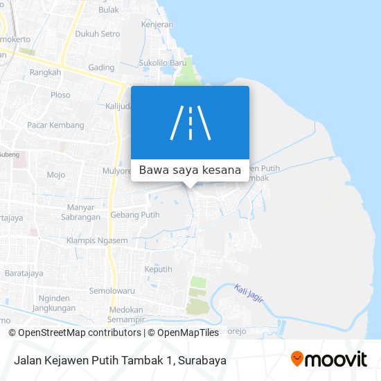 Peta Jalan Kejawen Putih Tambak 1