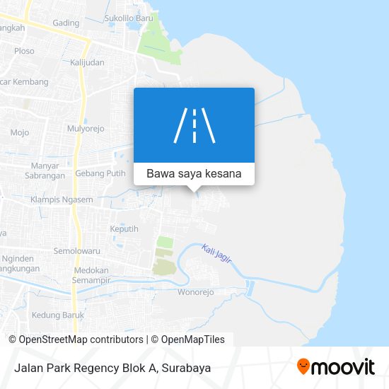 Peta Jalan Park Regency Blok A