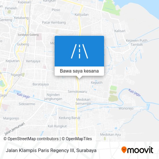 Peta Jalan Klampis Paris Regency III