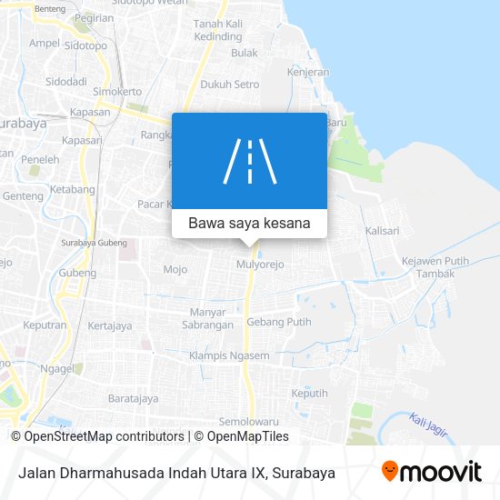 Peta Jalan Dharmahusada Indah Utara IX