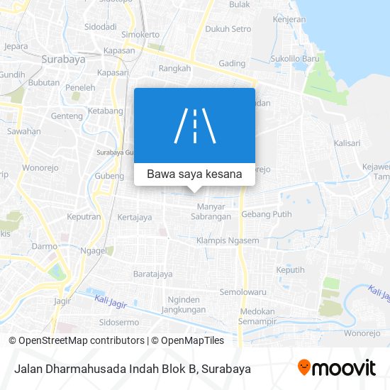 Peta Jalan Dharmahusada Indah Blok B