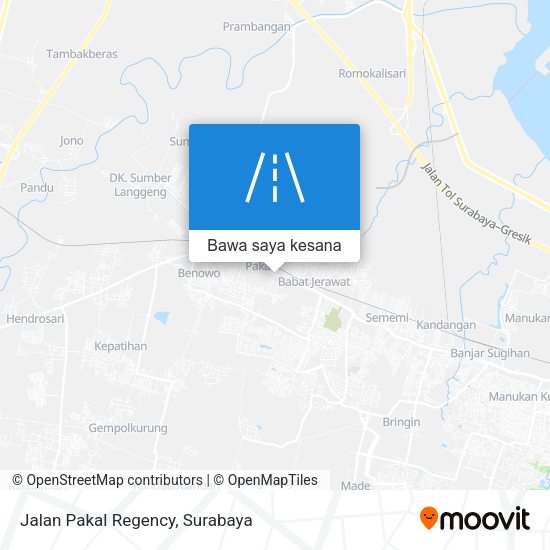 Peta Jalan Pakal Regency