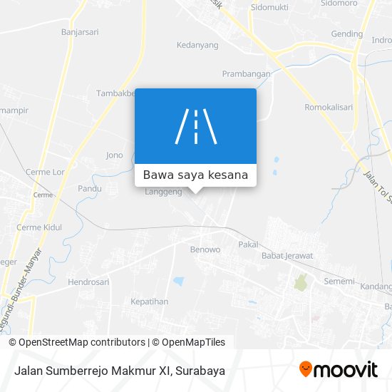 Peta Jalan Sumberrejo Makmur XI