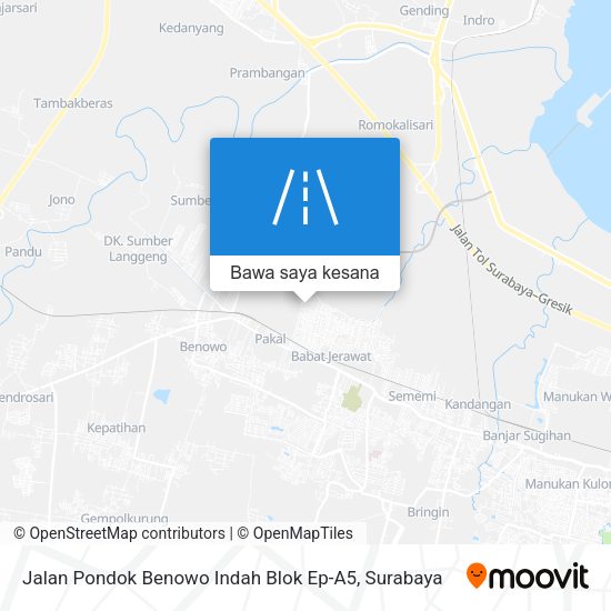 Peta Jalan Pondok Benowo Indah Blok Ep-A5