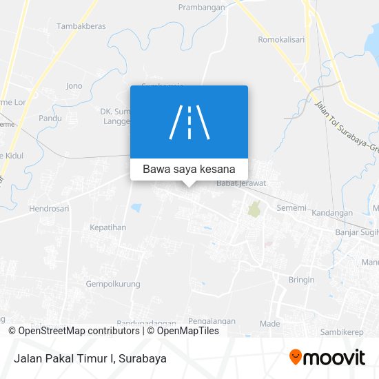 Peta Jalan Pakal Timur I