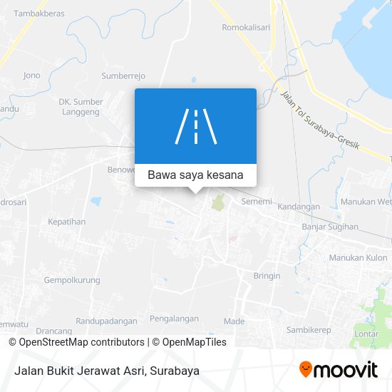 Peta Jalan Bukit Jerawat Asri