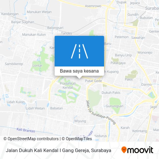 Peta Jalan Dukuh Kali Kendal I Gang Gereja