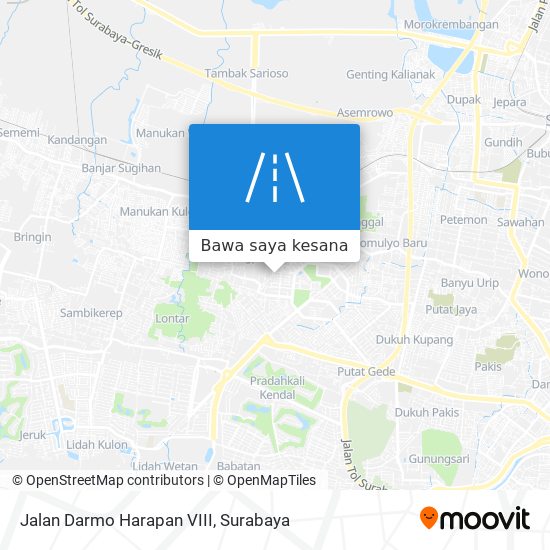 Peta Jalan Darmo Harapan VIII