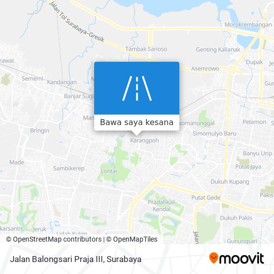 Peta Jalan Balongsari Praja III