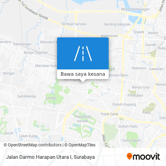 Peta Jalan Darmo Harapan Utara I