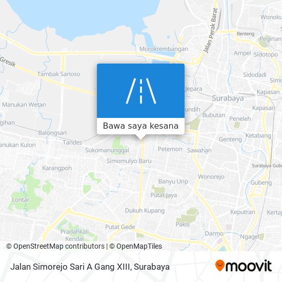 Peta Jalan Simorejo Sari A Gang XIII