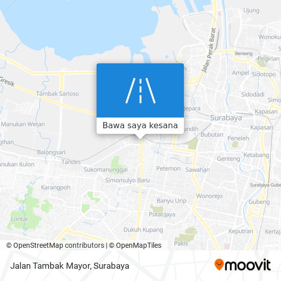 Peta Jalan Tambak Mayor