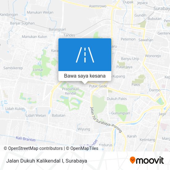 Peta Jalan Dukuh Kalikendal I