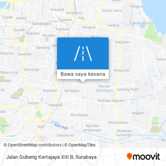 Peta Jalan Gubeng Kertajaya XIII B