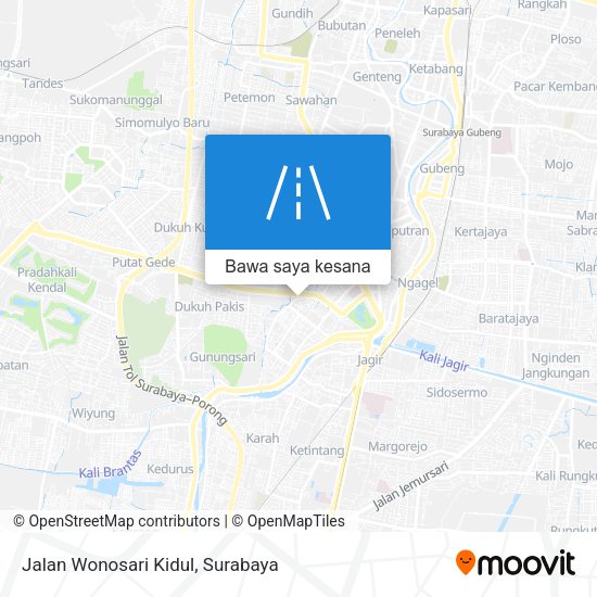 Peta Jalan Wonosari Kidul