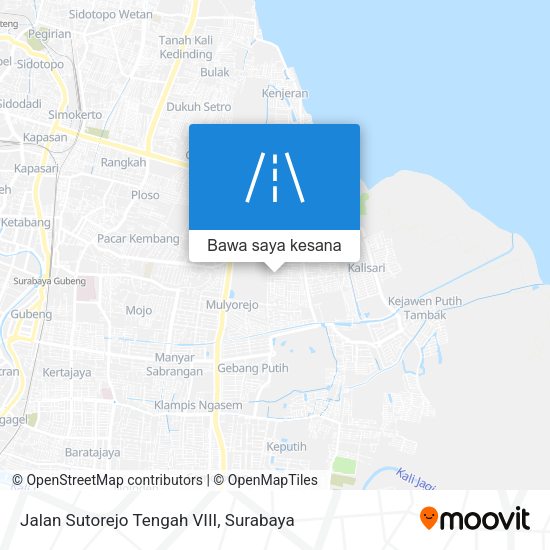 Peta Jalan Sutorejo Tengah VIII