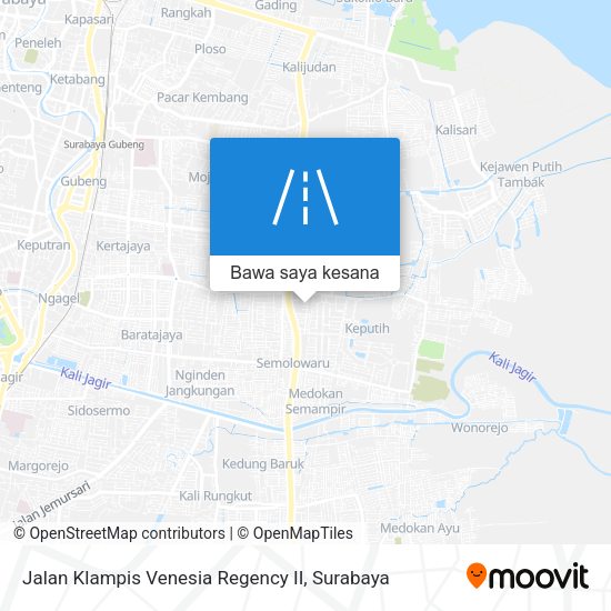 Peta Jalan Klampis Venesia Regency II