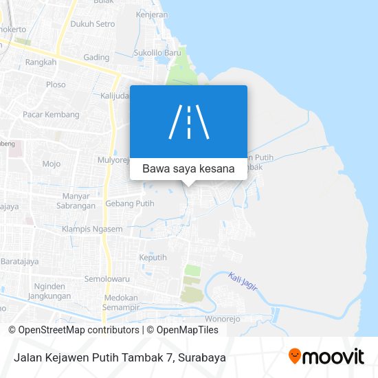 Peta Jalan Kejawen Putih Tambak 7