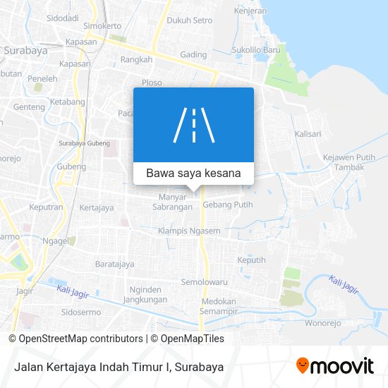 Peta Jalan Kertajaya Indah Timur I