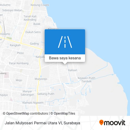 Peta Jalan Mulyosari Permai Utara VI