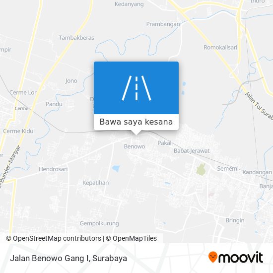 Peta Jalan Benowo Gang I