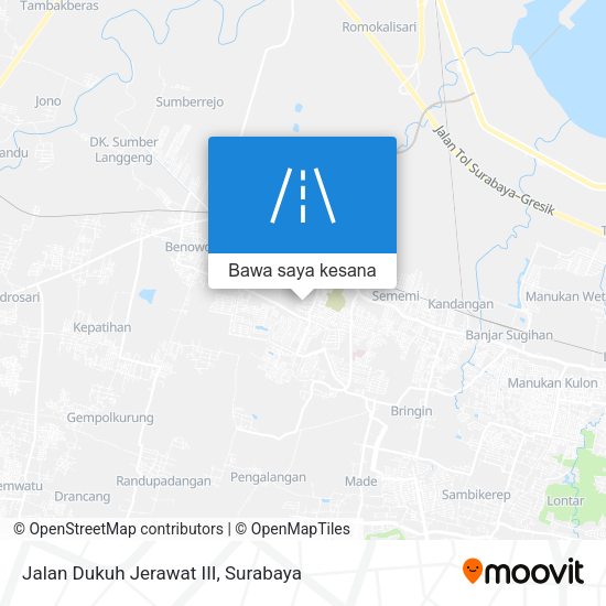 Peta Jalan Dukuh Jerawat III