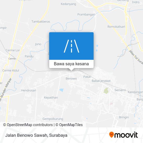 Peta Jalan Benowo Sawah