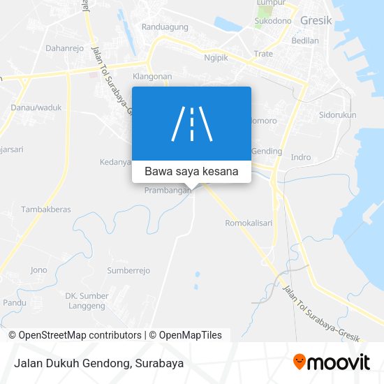 Peta Jalan Dukuh Gendong