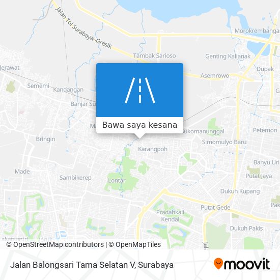 Peta Jalan Balongsari Tama Selatan V