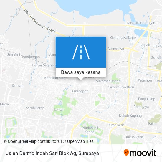 Peta Jalan Darmo Indah Sari Blok Ag