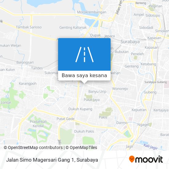 Peta Jalan Simo Magersari Gang 1