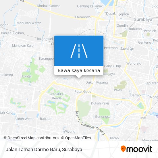 Peta Jalan Taman Darmo Baru