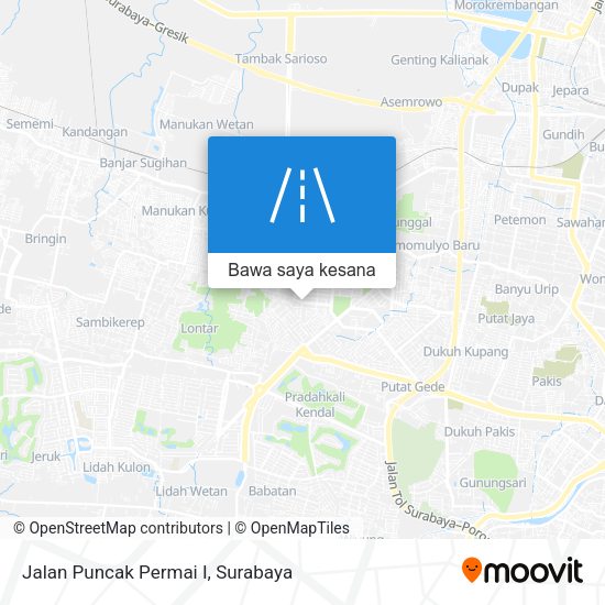 Peta Jalan Puncak Permai I