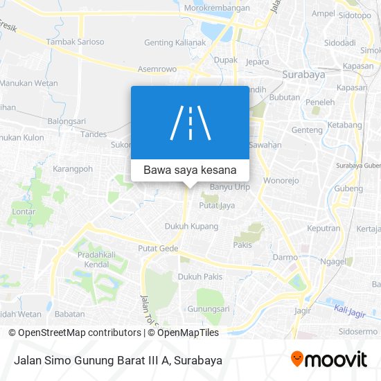 Peta Jalan Simo Gunung Barat III A