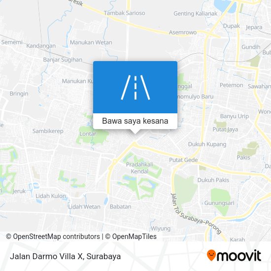 Peta Jalan Darmo Villa X
