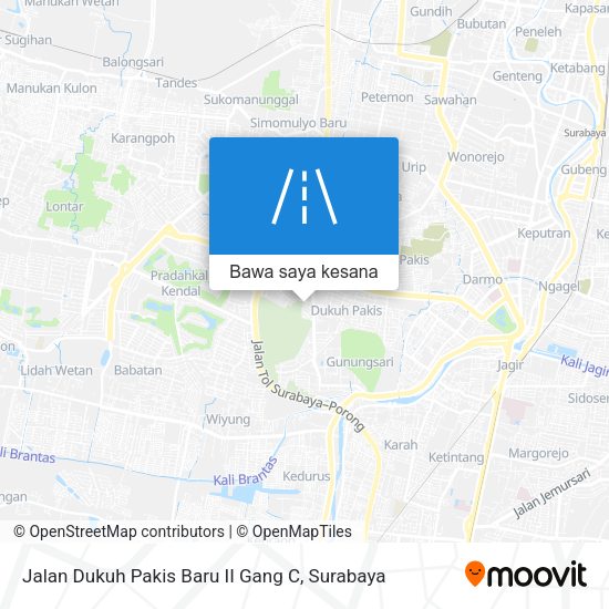 Peta Jalan Dukuh Pakis Baru II Gang C