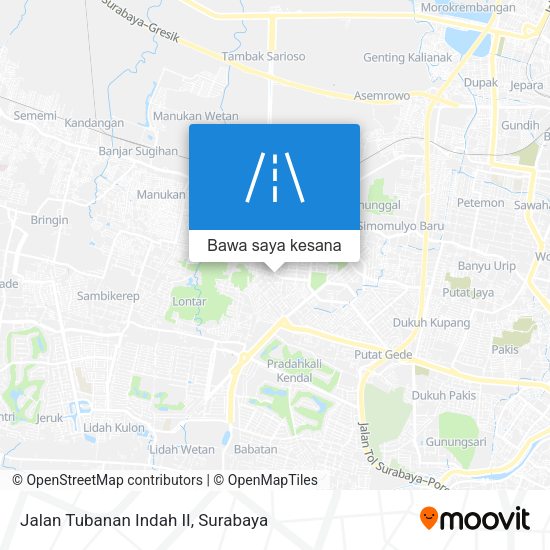 Peta Jalan Tubanan Indah II