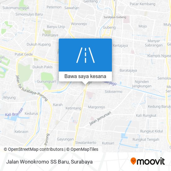 Peta Jalan Wonokromo SS Baru