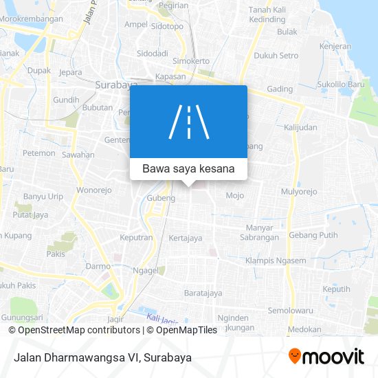 Peta Jalan Dharmawangsa VI